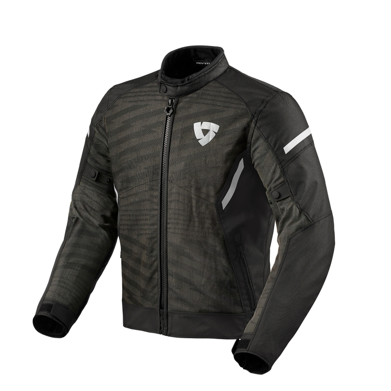 Jachetă de motocicletă Revit Torque 2 H2O alb-negru