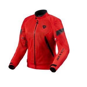 Jacheta pentru motociclete Revit Control Air H2O pentru femei, roșu și negru