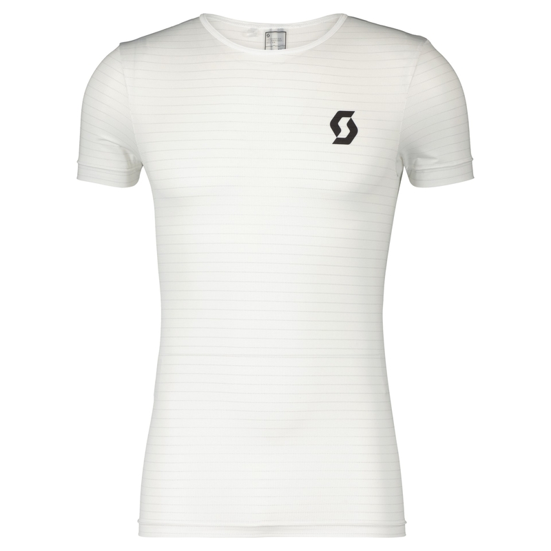 Tricou termic Scott UNDERWEAR CARBON alb-negru