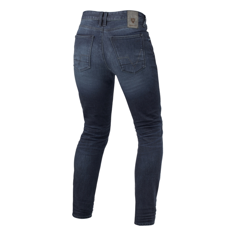 Revit Carlin SK Extended Motorcycle Jeans albastru închis