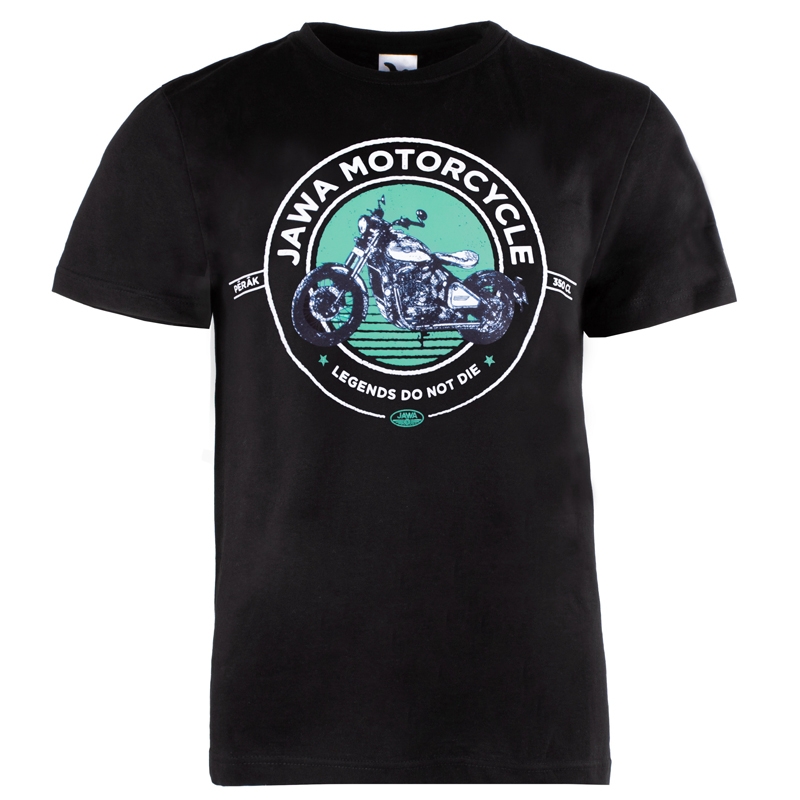 Tricou JAWA Motorcycle negru-verde