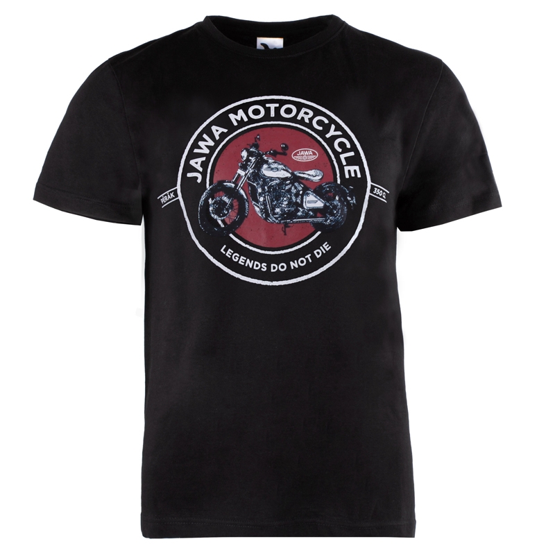 Tricou JAWA Motorcycle negru-roșu