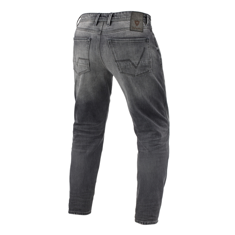 Blugi cropped pentru motociclete Revit Ortes TF Medium Grey