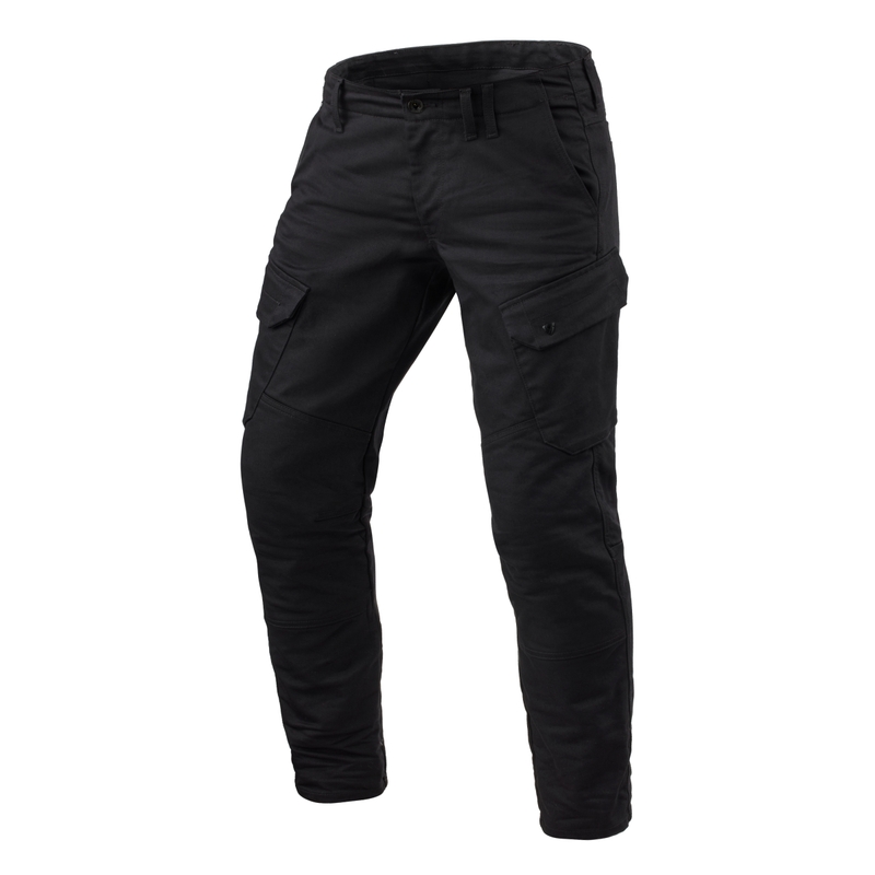 Blugi cropped pentru motociclete Revit Cargo 2 TF Negru