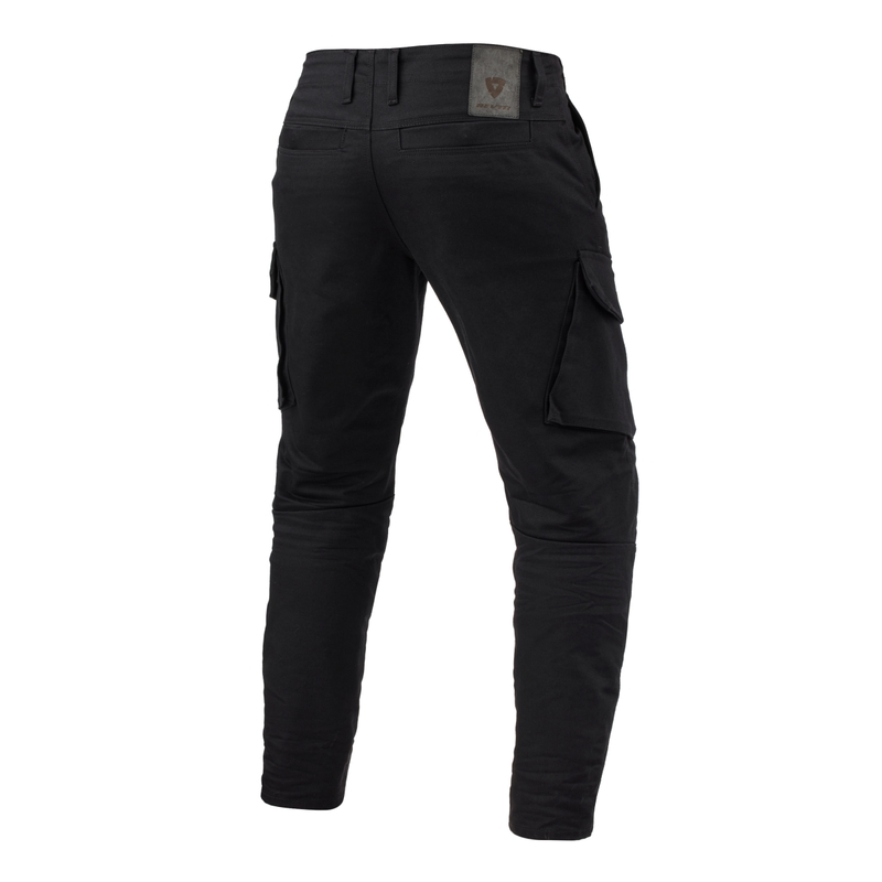 Blugi cropped pentru motociclete Revit Cargo 2 TF Negru