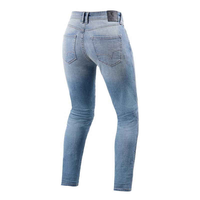 Blugi moto de damă Revit Shelby 2 SK gri deschis decupați lichidare