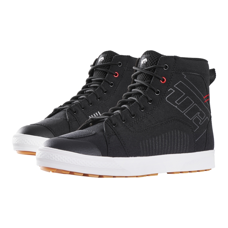 Cizme moto Furygan STOCKTON AIR D3O negru-rosu