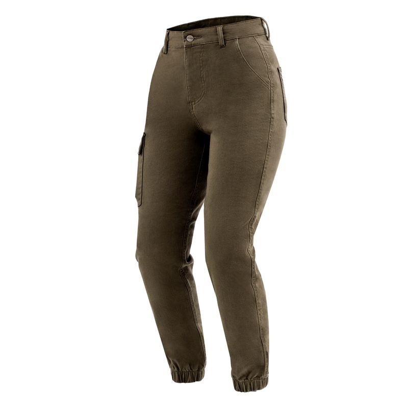 Blugi pentru femei Ozone Jane Jane JF Green Motorcycle Jeans