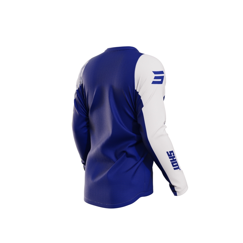 Tricoul de motocros Shot Matrix albastru lichidare