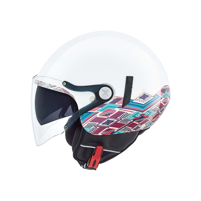 Cască de protecție deschisă pentru Moto Nexx SX 60 Vision Iris Alb Vânzare albă lichidare
