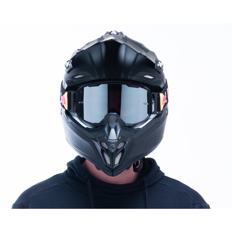 Ochelari de motocros Red Bull Spect STRIVE S negru cu sticlă fumurie