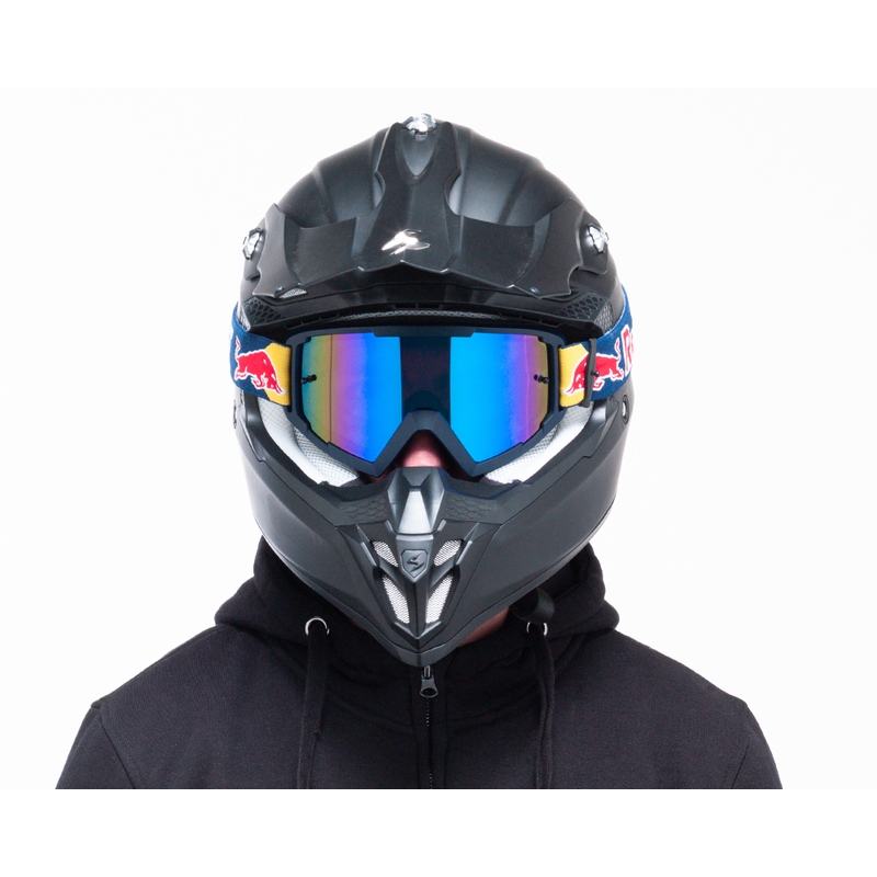 Ochelari de motocros Red Bull Spect WHIP albastru închis cu lentile albastre