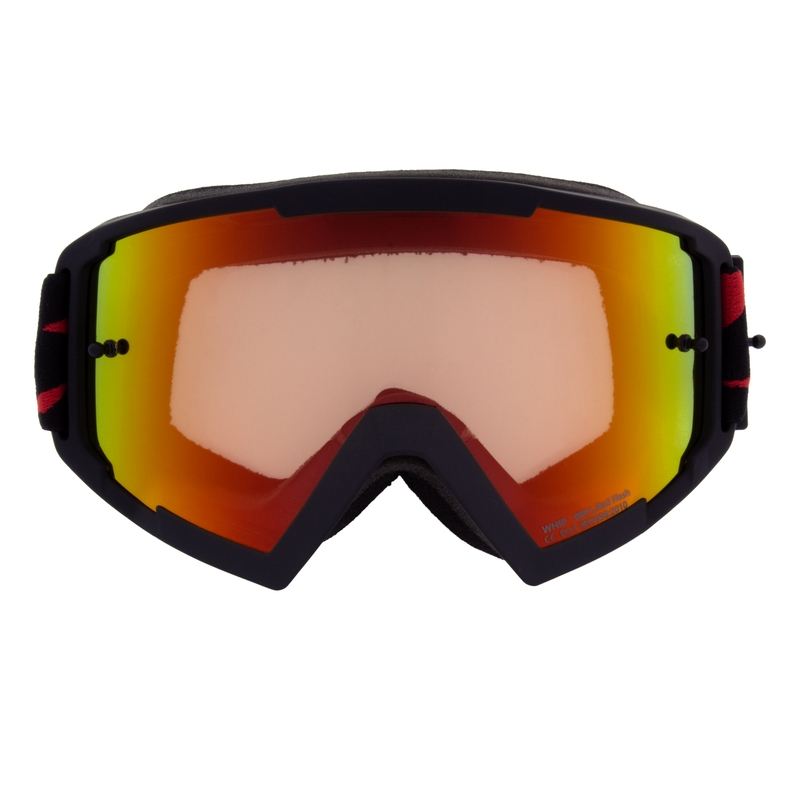 Ochelari de motocros Red Bull Spect WHIP negru cu lentile roșu-galben
