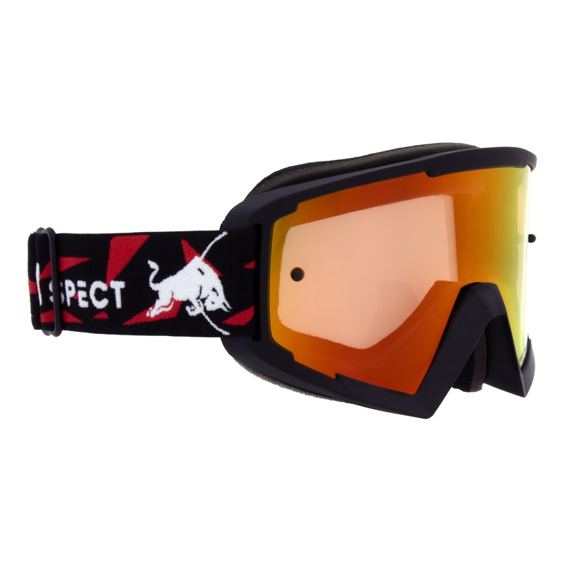 Ochelari de motocros Red Bull Spect WHIP negru cu lentile roșu-galben