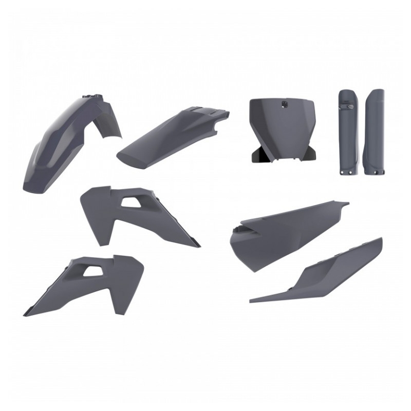 Kit plastice POLISPORT enduro Nardo grey