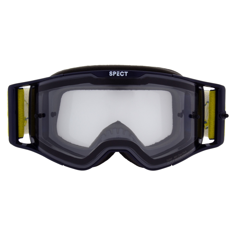 Ochelari de motocros Red Bull Spect TORP albastru cu lentile transparente