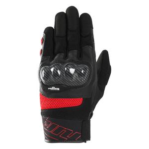 Mănuși de motocicletă Furygan Galax EVO negru și roșu