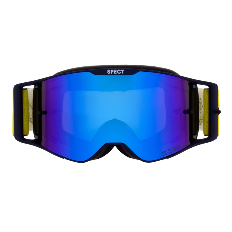 Ochelari de motocros Red Bull Spect TORP albastru cu lentile albastre