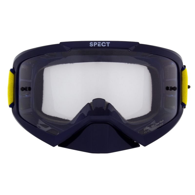 Ochelari de motocros Red Bull Spect EVAN albastru cu lentile transparente