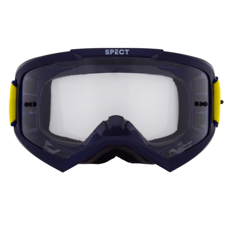 Ochelari de motocros Red Bull Spect EVAN albastru cu lentile transparente