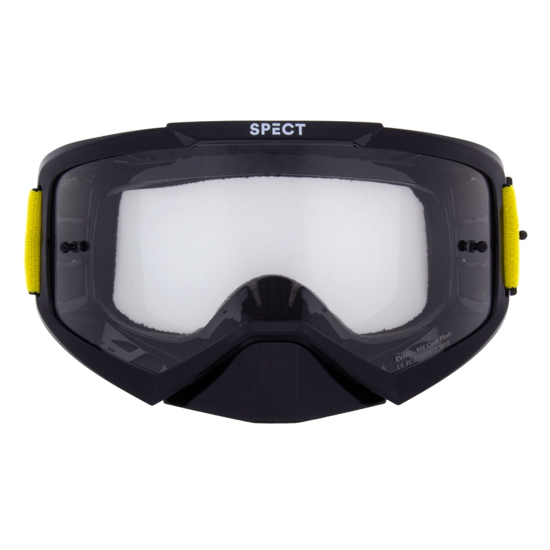 Ochelari de motocros Red Bull Spect EVAN negru cu lentile transparente