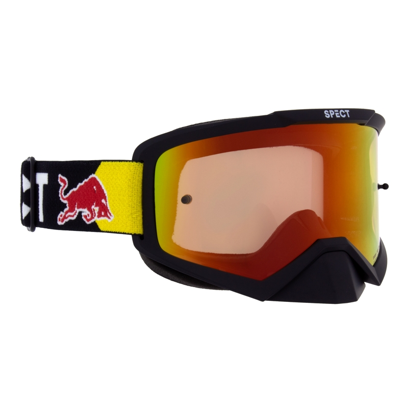 Ochelari de motocros Red Bull Spect EVAN negru cu lentile roșu-galben