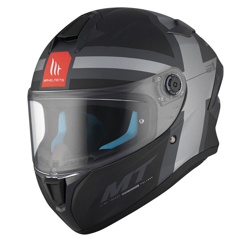 MT TARGO S BRITAIN C2 cască de motociclist integrală negru-gri mat