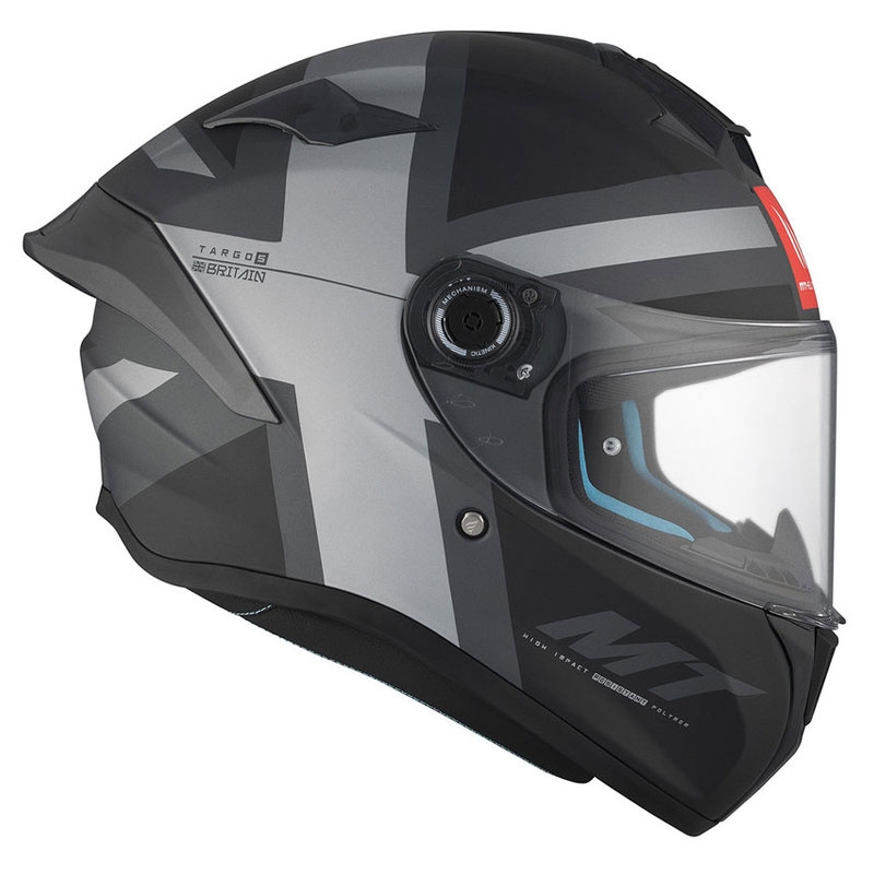 MT TARGO S BRITAIN C2 cască de motociclist integrală negru-gri mat
