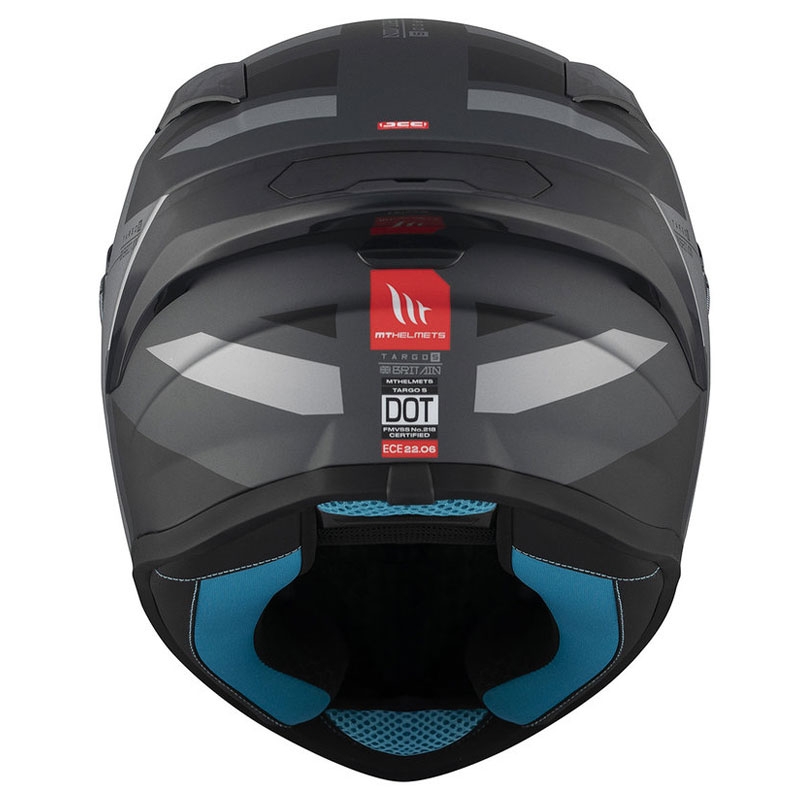 MT TARGO S BRITAIN C2 cască de motociclist integrală negru-gri mat