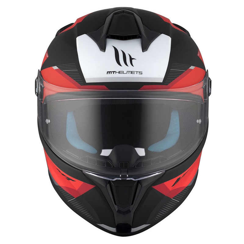 Cască integrală pentru motociclete MT TARGO S KAY B5 negru mat-roșu-albastru lichidare