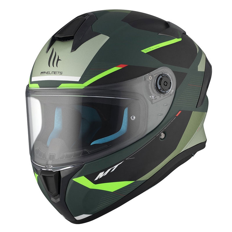 MT TARGO S KAY C6 cască de motocicletă integrală MT TARGO S KAY C6 negru-negru mat-verde