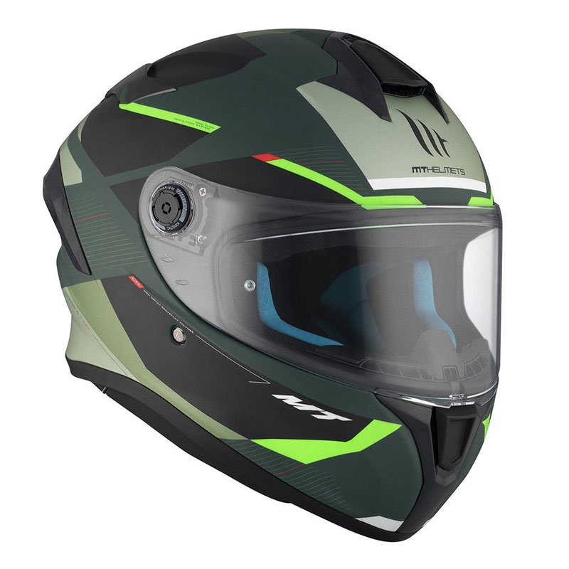 MT TARGO S KAY C6 cască de motocicletă integrală MT TARGO S KAY C6 negru-negru mat-verde