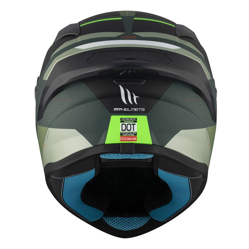 MT TARGO S KAY C6 cască de motocicletă integrală MT TARGO S KAY C6 negru-negru mat-verde