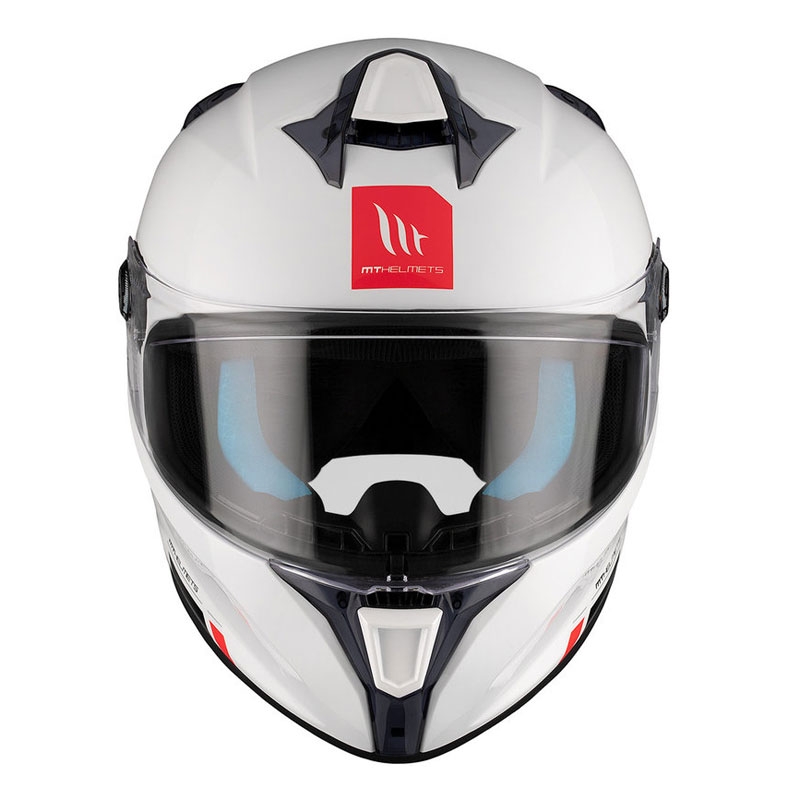 MT TARGO S SOLID A0 cască de motociclist integrală alb lucios