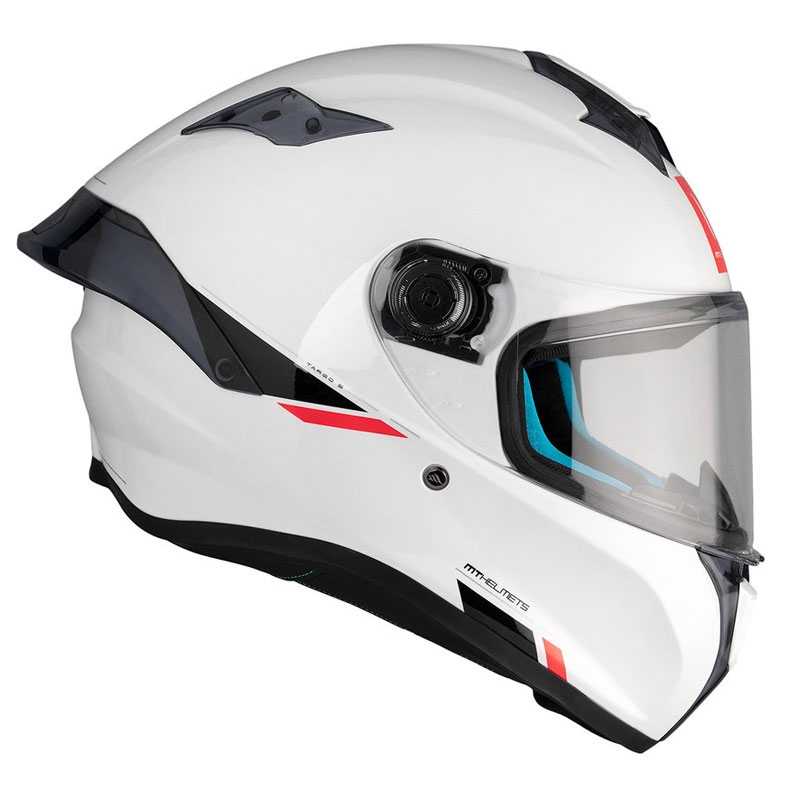 MT TARGO S SOLID A0 cască de motociclist integrală alb lucios