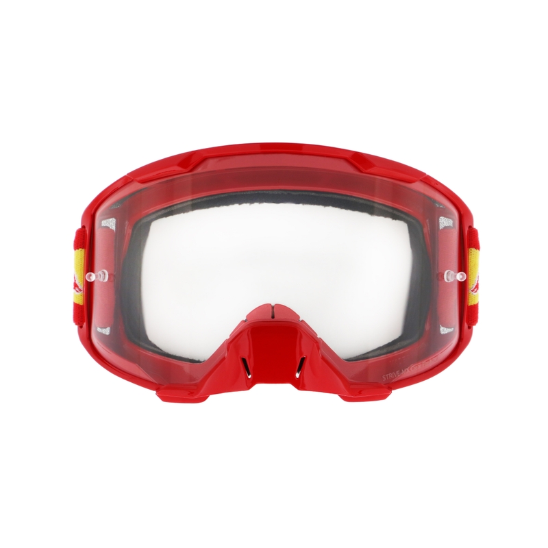 Ochelari de motocros Red Bull Spect STRIVE S roșu cu lentile transparente