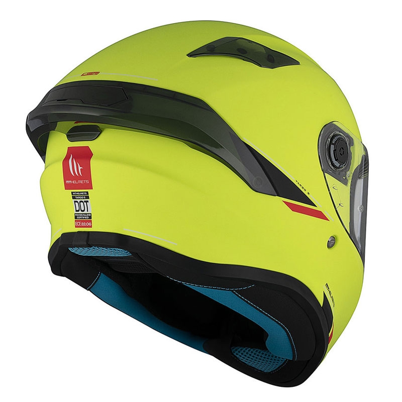 MT TARGO S SOLID A3 cască de motociclist integrală galben mat