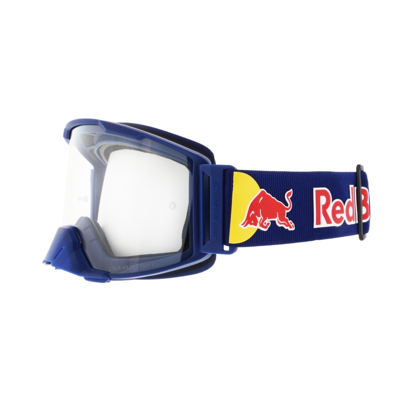 Ochelari de motocros Red Bull Spect STRIVE S albastru închis cu lentile transparente