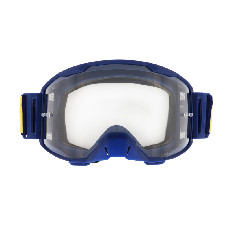 Ochelari de motocros Red Bull Spect STRIVE S albastru închis cu lentile transparente