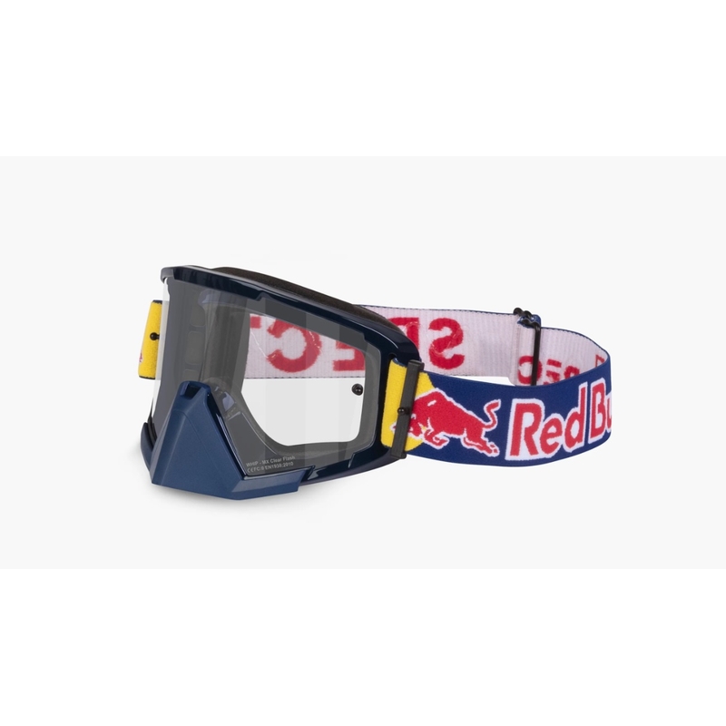Ochelari de motocros Red Bull Spect WHIP albastru închis cu lentile transparente