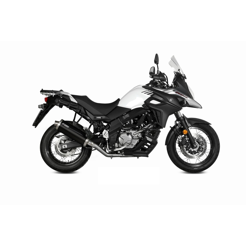 Evacuare STORM OVAL negru otel pentru SUZUKI DL 650 V-STROM 2017-2024