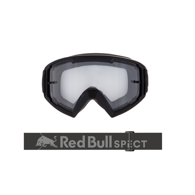 Ochelari de motocros Red Bull Spect WHIP gri închis cu lentile transparente