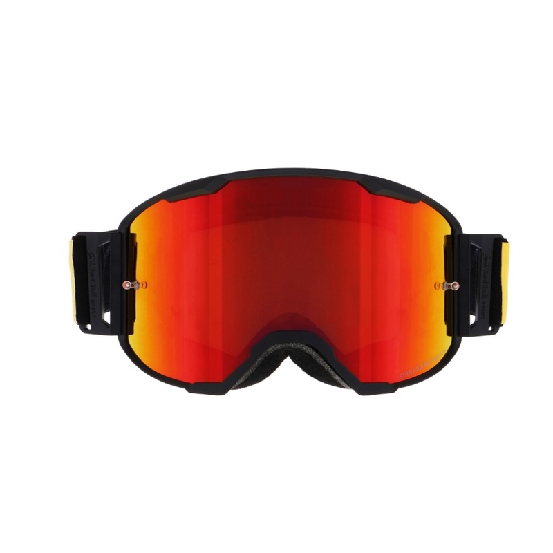 Ochelari de motocros Red Bull Spect STRIVE S negru cu lentile portocalii