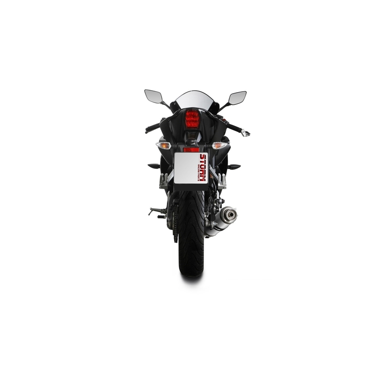 Sistem de evacuare complet 1x1 STORM GP otel inoxidabil pentru YAMAHA YZF-R 125 2019-2024, YAMAHA MT 125 2020-2024