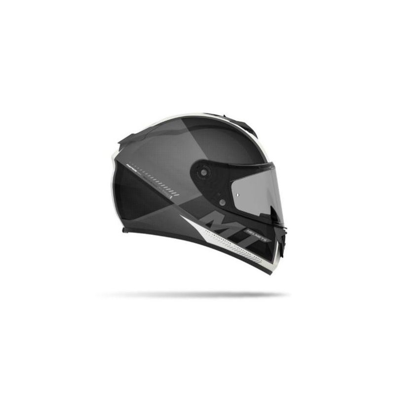 MT Rapide Overtake cască de motocicletă integrală MT Rapide Overtake negru mat-alb