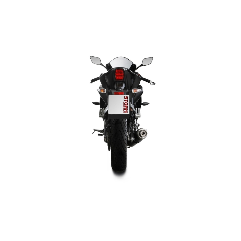 Sistem de evacuare complet 1x1 STORM GP Negru pentru YAMAHA YZF-R 125 2019-2024, YAMAHA MT 125 2020-2026
