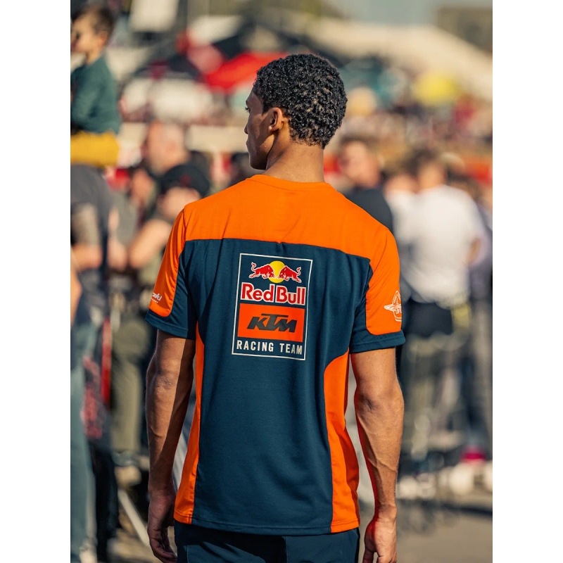 Tricou KTM Replica Team albastru-portocaliu