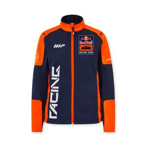Jachetă KTM Replica Team pentru femei, albastru-portocaliu, de tip softshell