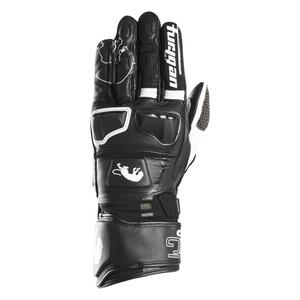 Mănuși de motocicletă Furygan STYG 15 negru și alb