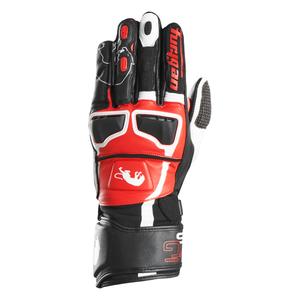 Mănuși de motocicletă Furygan STYG 15 negru-alb-roșu